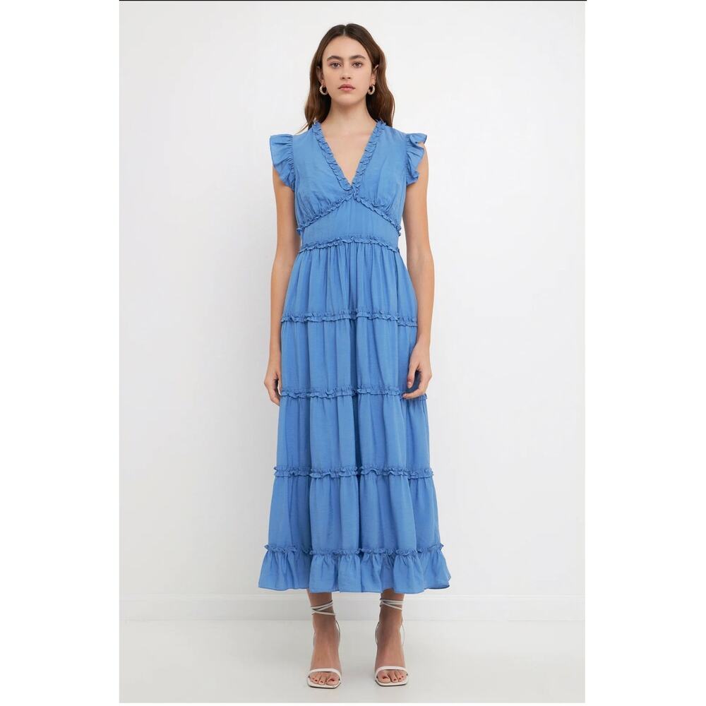 Endless Rose Blue Ruffle Dress